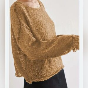 Pink Lily Oversized Knit Sweater, size Small